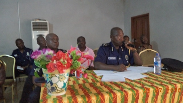DCOP Ken Yeboah, Northern Regional Regional Police Commander addressing the meeting in Tamale on Friday